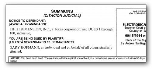 summons